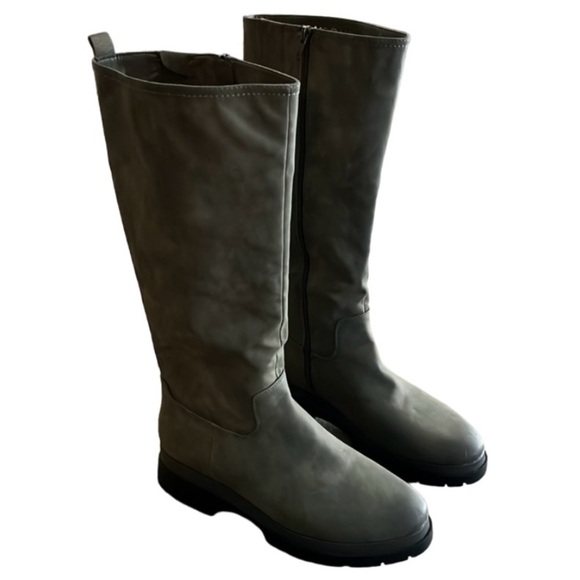 SOUL NATURALIZER Orchid Knee High Side Zip Boots - Dark Olive -Size 11 - Picture 1 of 12